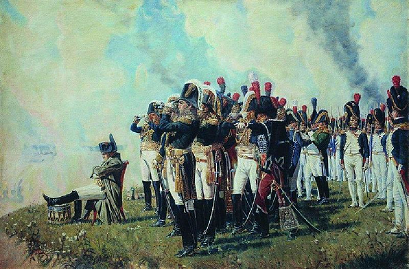 Napoléon Ier et ses généraux à la bataille de la Moskowa
